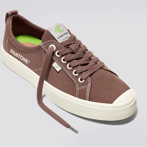 Cariuma Low Top Pantone Cacao Nibs Canvas Sneaker Gr. M 9 / W 10,5 - Bild 1 von 16