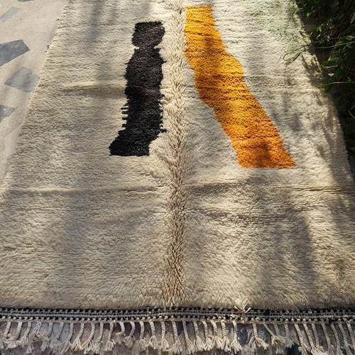 Orange Marokko Teppich, Schafwollteppich, Orange Carpet, Orange Marokkanisch 5x7, Teppich - Bild 7 von 11