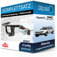 HOOK Anhängekupplung starr und E-Satz 13polig für Dacia Logan Kombi/MCV 07-07