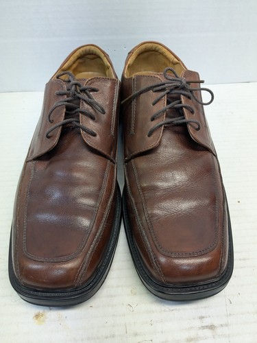 DOCKERS taglia 10,5 M PRO STYLE 090-3173 casual/vestito SCARPE OXFORD PELLE MARRONE UOMO - Foto 2 di 11