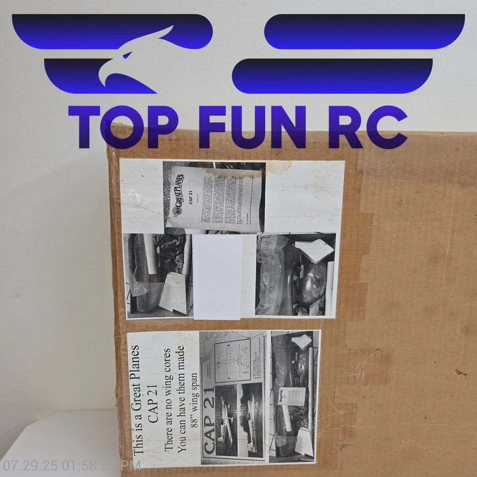 Kit de avión modelo Great Planes Cap 21 88" Wing Span Foto 2 de 4