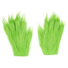 Green Furry Hand Gloves for Adult Kids Halloween Christmas Cosplay Costume Ac...