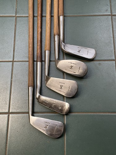 Hickory Golfschläger X5 Selfridges of London rostfrei halbes Set zum Spielen um 1920 - Bild 21 von 24