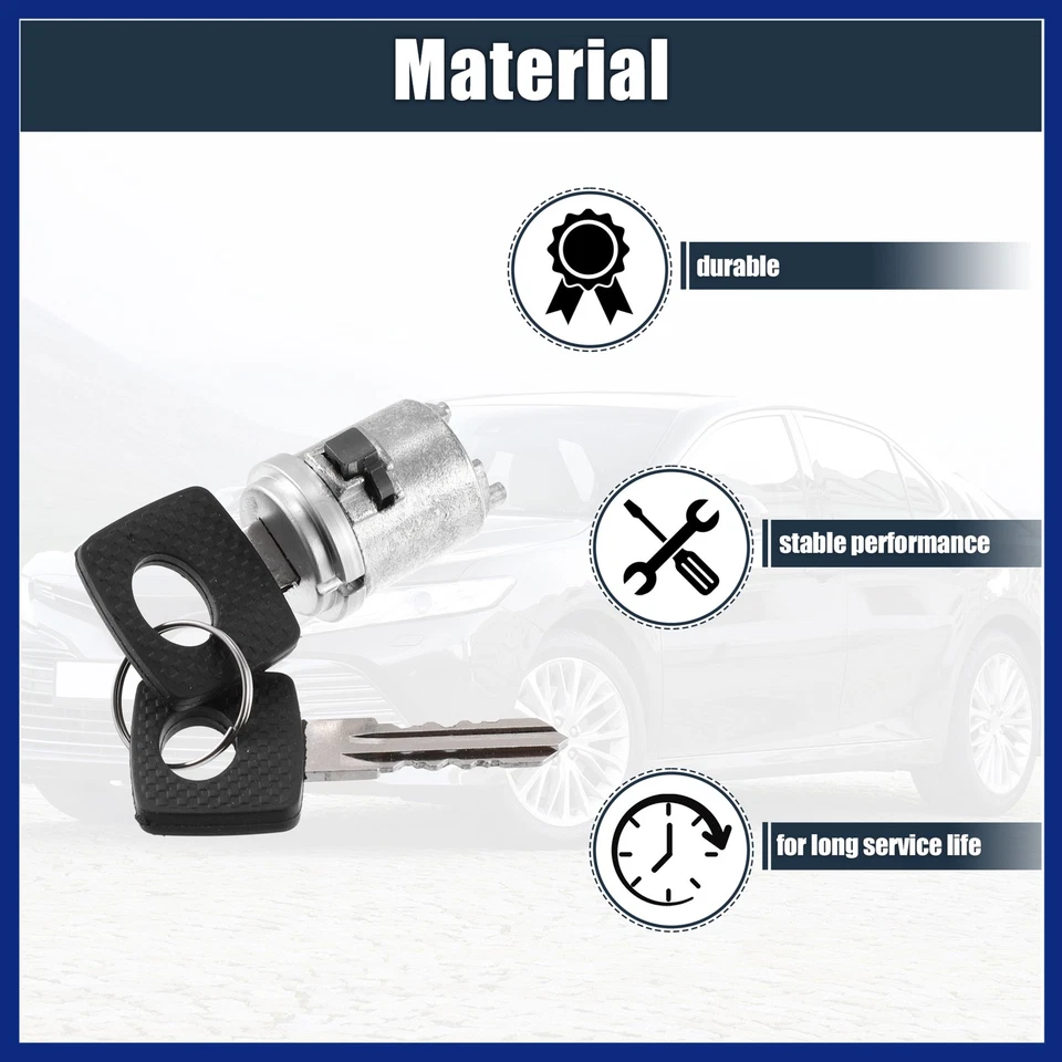 Car Ignition Switch Lock Cylinder w/Key 1234620479 Fit for Mercedes-Benz 300SDL Foto 4 de 4