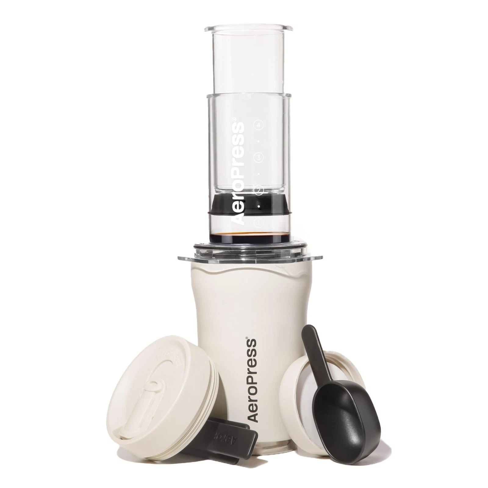 Go Plus, Small Portable Coffee Maker Kit, Travel, Camping & Office, All-in-Fr...
