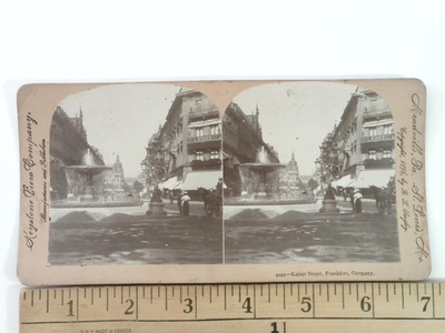 #ad #ad Vintage 1908 Stereoview Kaiser Street Frankfort Germany by Keystone $24.99