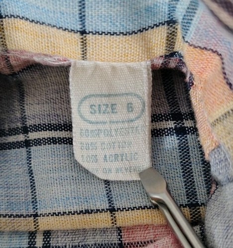 Tuta vestito blu bambino bambino vintage 4 pezzi gilet bottoni pantaloni fiori taglia 6/7 - Foto 11 di 21