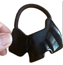 Vintage Black Scottie Dog French Ponytail Holder Hair Accessory by Agatha Paris