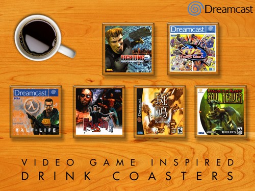 DRINKS COASTERS - Sega Dreamcast Collection - Shenmue Sonic and MORE - Picture 22 of 62