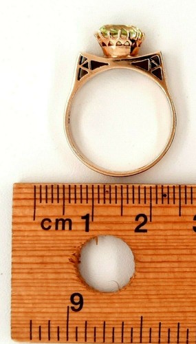 Spinel 9ct Yellow Gold Dress Ring - Picture 11 of 12