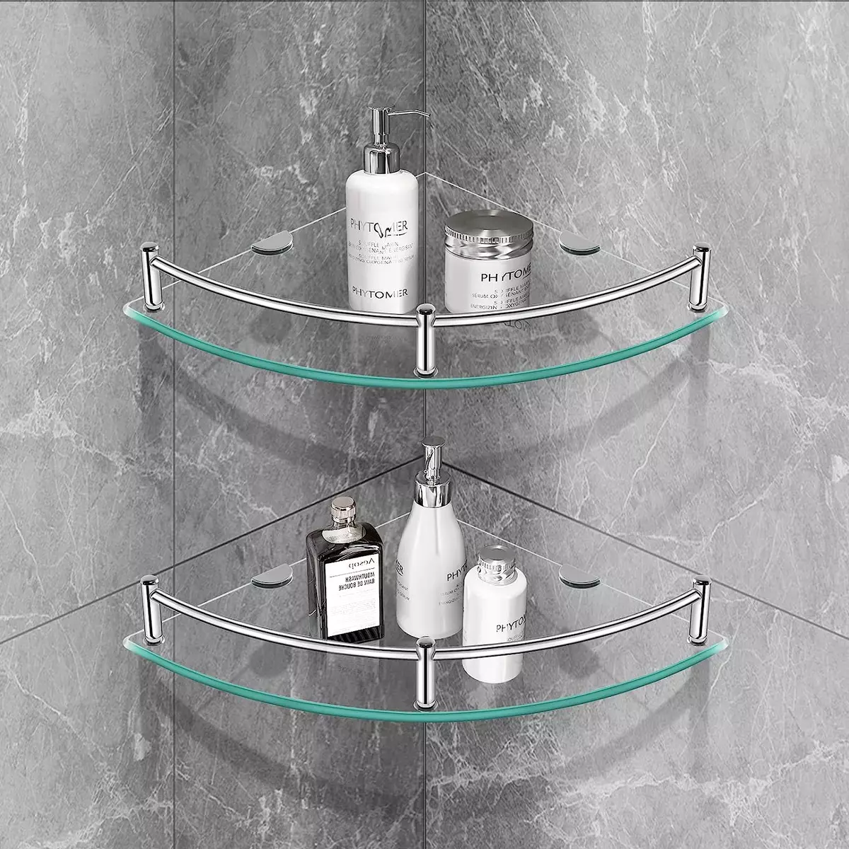 shower corner shelf  Shower corner shelf, Corner shelves, Shower shelves