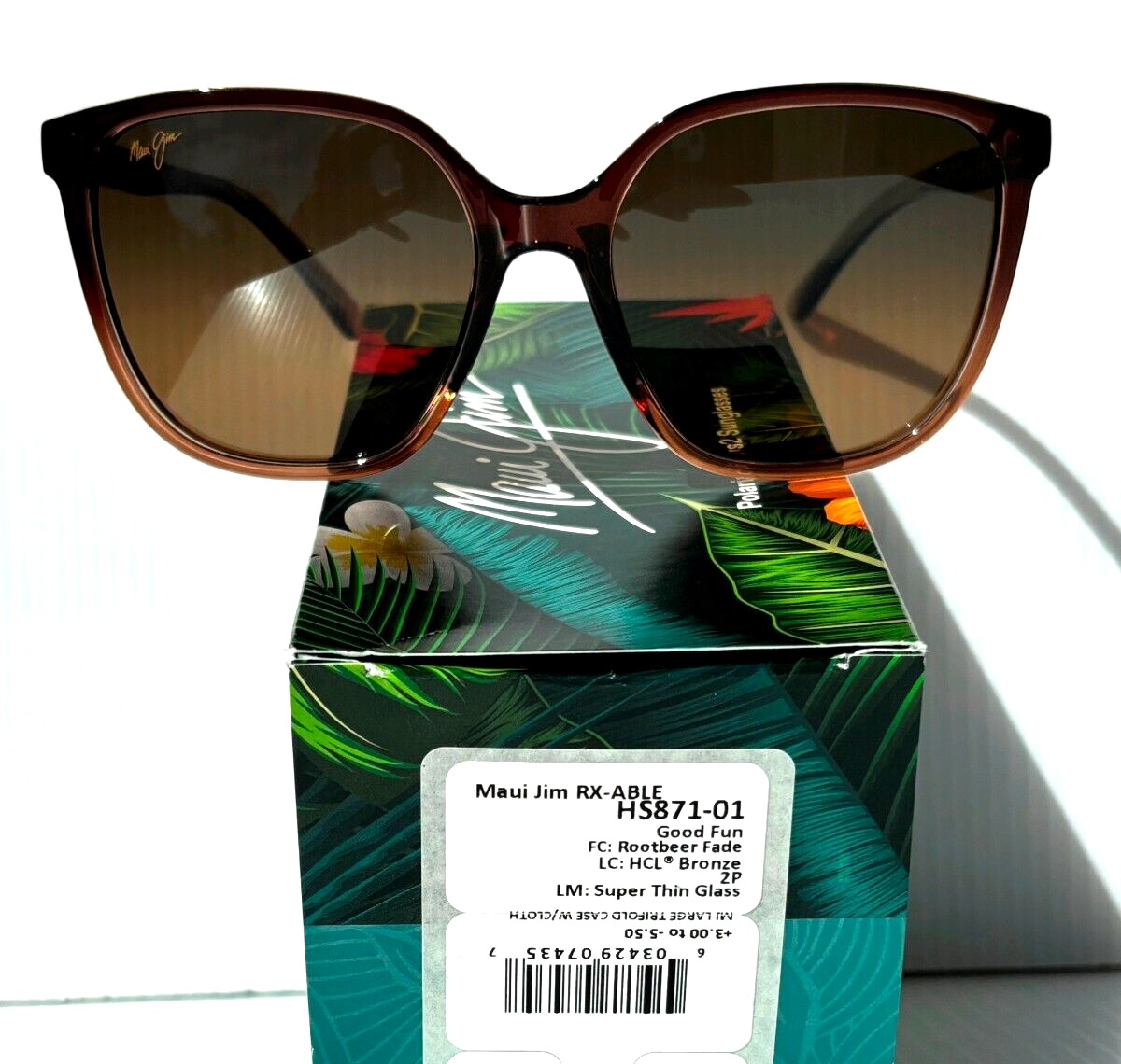 NEW Maui Jim GOOD FUN Rootbeer Fade POLARIZED HCL Bronze