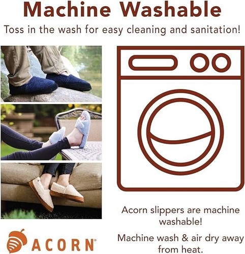Acorn Women's Spa Slippers Terry Adjustable Wrap, Natural, Medium Size UK 9/10 - Picture 4 of 4