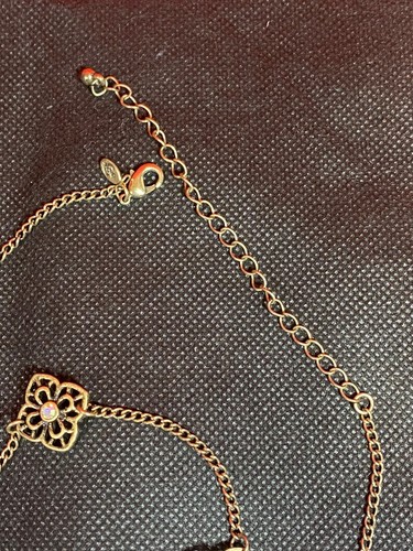 Collar largo de cuatro hojas Premier Designs con pedrería AB oro antiguo 38" - Imagen 16 de 24