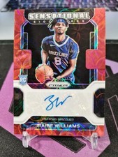 2021-22 Panini Prizm Ziaire Williams SS-ZWL Choice Red Scope RC Autograph!