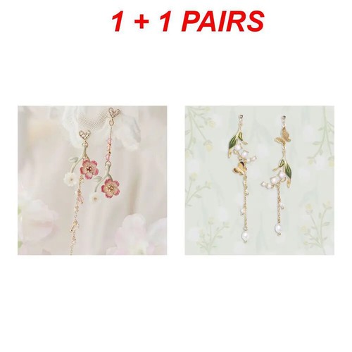 Fashion Stylish Cherry Dangle Earrings Cute Asymmetric Pendant Earrings Elegant - 第 8/38 張圖片