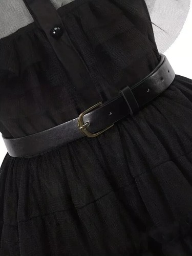 WEDNESDAY STYLED 11-12Y Complete Costume Dress W/wig. Gothic Family Princess New - Picture 6 of 10