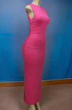 Shein Women's Maxi Dress Stretch Sleeveless Pink Size S   Bin