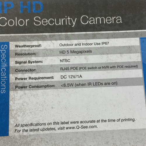 Security Camera WITH 100ft Cat5e Ethernet Cable Network - Bild 5 von 12