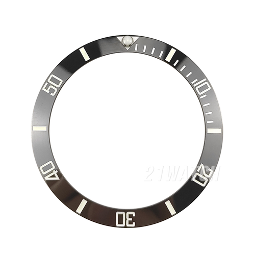 Inserto de bisel de cerámica completamente luminoso negro de 38 mm para subestilo SKX007/009 - Imagen 2 de 5