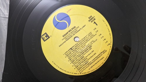 BRAIN WILSON S/T RARE ISRAEL ISRAELI LP THE BEACH BOYS HEBREW PROMO - Picture 7 of 9