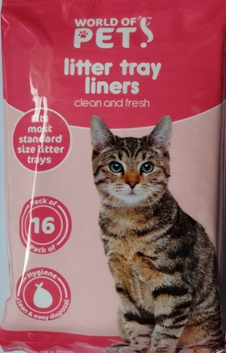 Cat Litter Tray Liners Scented 70 x 30cm Kitten Pet Waste Hygienic Disposable - Picture 1 of 7