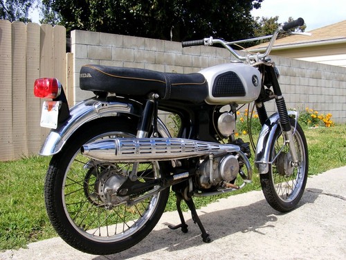 Llanta cromada delantera + trasera HONDA 90 S90 CS90 CL90 2 PIEZAS. - Imagen 7 de 11