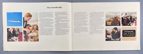 BRITISH AIRWAYS CONCORDE VINTAGE AIRLINE BROCHURE 1970'S BRIAN CALVERT SEAT MAP - Picture 4 of 6