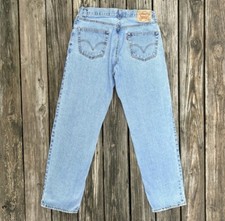 Levi's 550 Vintage Men’s Denim Jeans Made In USA Blue 33x34
