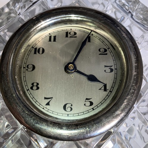 Vintage, Antique Leaded Crystal Mantel Clock Tested Working Great B1 - Picture 3 of 14