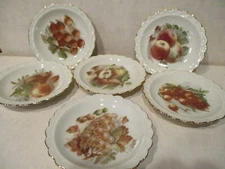 Vintage==Winterling==4.5" Plates==Marktleuthen Bavaria Germany==Set of 6=Fruit=