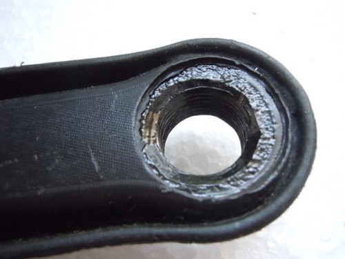 Braccio manovella ciclismo bicicletta TORQ vintage nero NOS - Foto 8 di 9