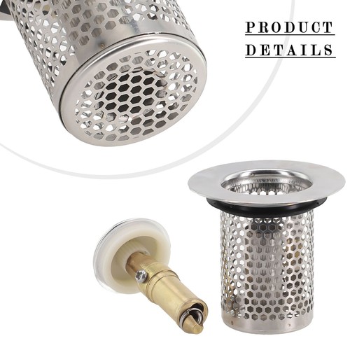 Filtro di scarico pavimento in acciaio inox premium per cucina, vasca e acqua lavandino - Foto 13 di 48