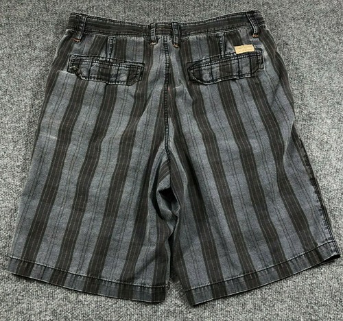 Pantalones Cortos Tommy Bahama Jeans Para Hombre 34 Azul/Negro Rayas Algodón Denim Estilo Chinos - Imagen 4 de 12