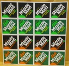 Vintage Sheet 16 Small Minute Maid 1 5/8" Peel Off Stickers For Vendor Or Displa