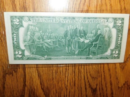 1978 2 dollar bill No wrinkles, No folds, Near mint - Picture 2 of 2