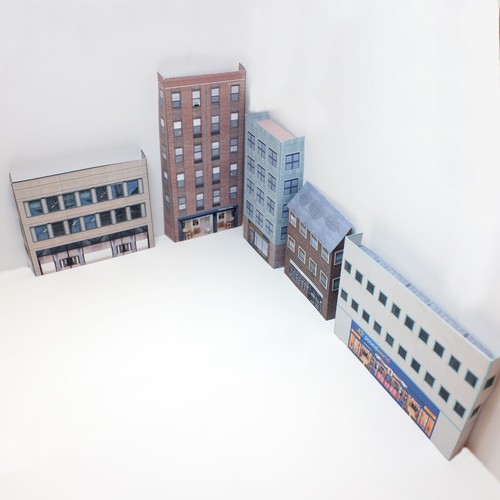 Paquete de 5 modelos a escala 1/76 de calibre OO de tarjetas de bajo relieve - Imagen 2 de 9