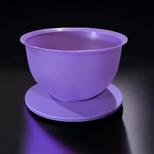 Tupperware Impressions Bowl cup/ 4.3L Grape Fizz Color With Glitter New