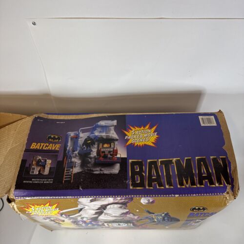 Batman Batcave 1989 Spielset mit Box Figuren Stühle dabei fast komplett Vintage - Bild 18 von 22