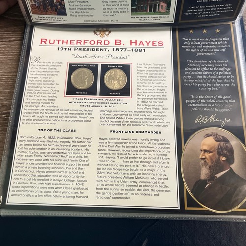 BRADFORD AUTHENTICATED United States Presidential Dollar Coin Collection Vol. 1 - Picture 21 of 24