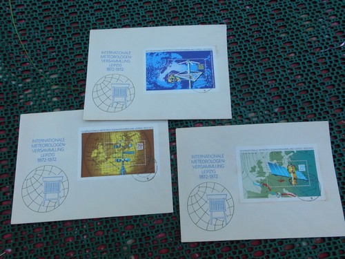 3 x INTERNATIONALE METEOROLOGENVERSAMMLUNG Leipzig DDR 1972 - Bild 1 von 4