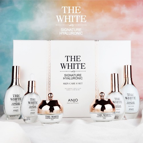 ANJO The White Signature Hyaluronic Skin Care 6Set Anti Wrinkle K-Beauty Gift - Picture 3 of 18