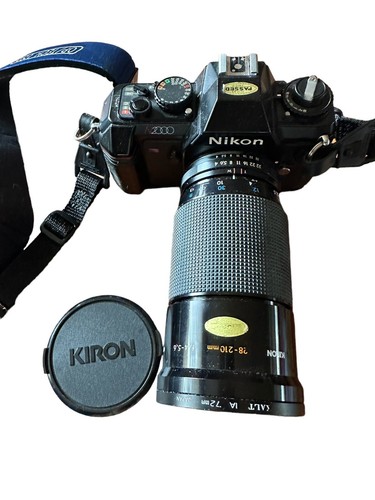 Nikon Film Camera N2000 35mm w KIRON 28-210mm Macro 1:4 Op/tech Step UNTESTED - Picture 4 of 11