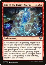 Rite of the Raging Storm Commander 2015 PLD Red Uncommon MAGIC CARD ABUGames
