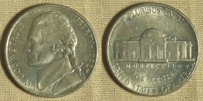 Error: 1992P Nickel Struck Thru Cloth Scarce IREC790