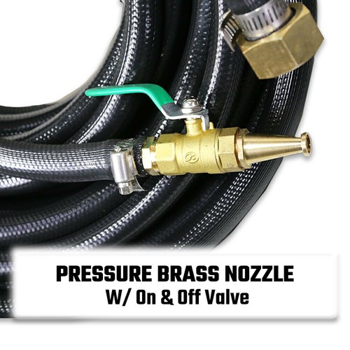 Fire Fighting Hose Kit 20M 3/4″ Pressure W/ Nozzle 5M 1.5" Suction for Pump - Picture 4 of 8
