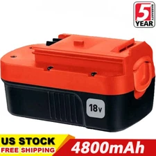 4.8Ah 18V For Black and Decker HPB18 18 Volt Ni-MH Battery HPB18-OPE 244760-00