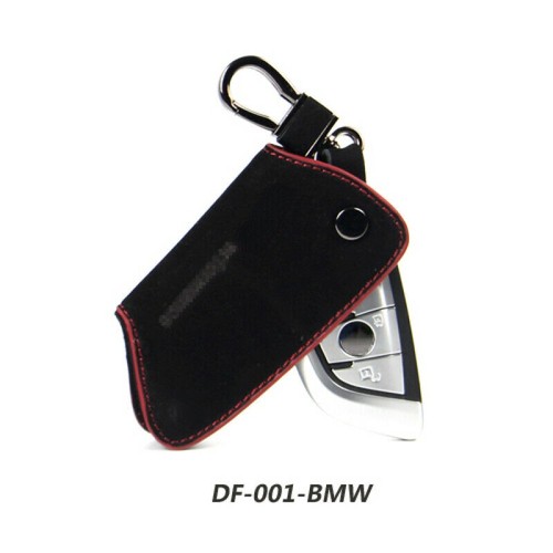 Cow leather Carbon fiber Car Remote Key Chain Holder Case Bag Fit For BMW Auto - Bild 11 von 39