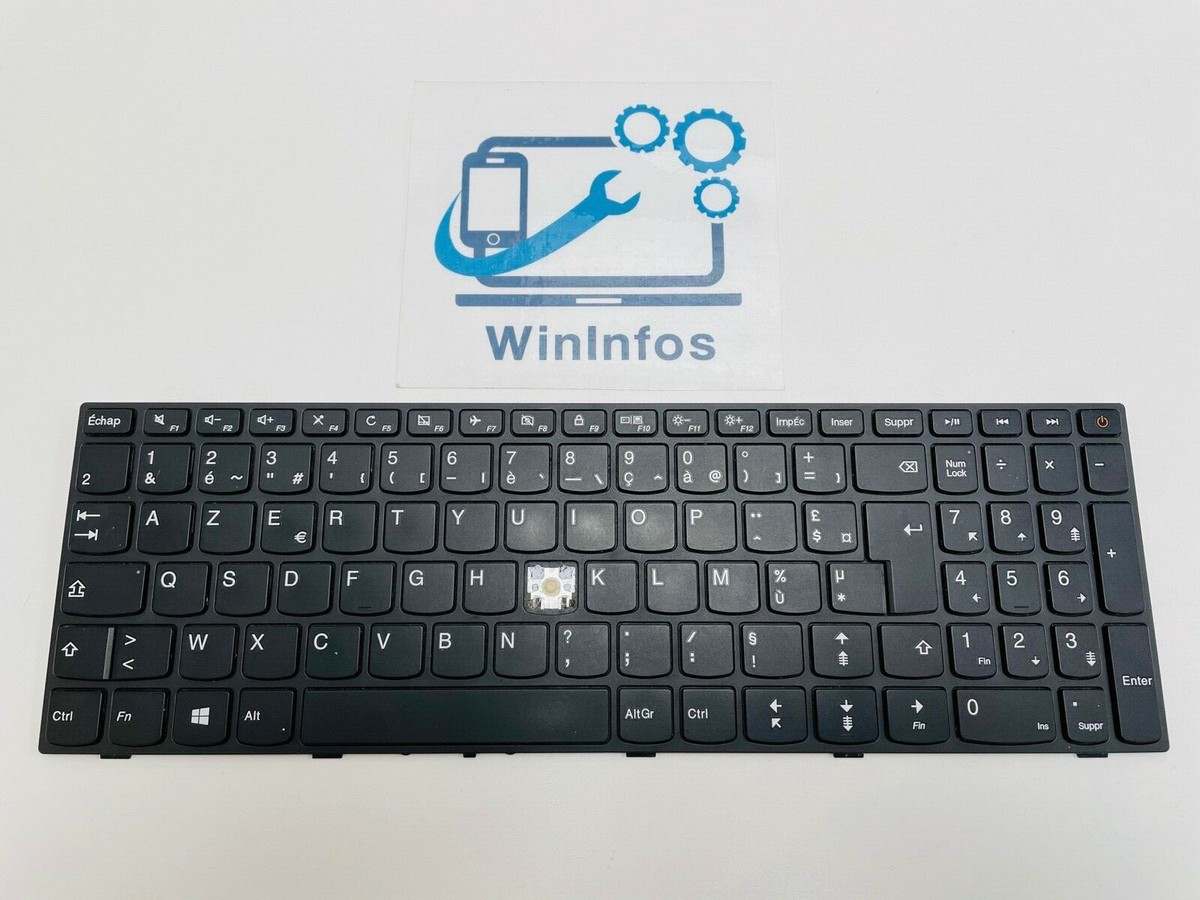 Clavier AZERTY Français Pour Lenovo IdeaPad 110-17ACL 80UM - Noir - Neuf D'origine