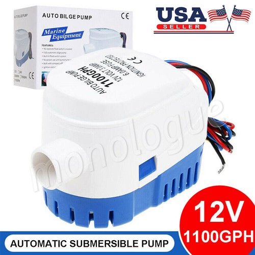 Automatic Boat Bilge Pump 12V 1100GPH Auto Submersible Electric Water Pump US - Picture 14 of 32